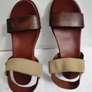 Maurices Brown and Tan Sandals